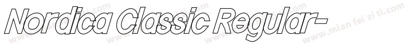 Nordica Classic Regular字体转换